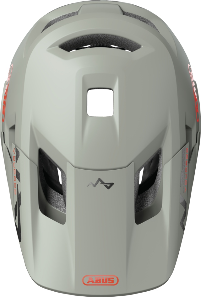 Abus Youdrop Full Face Kids Helmet - Chalk Gray