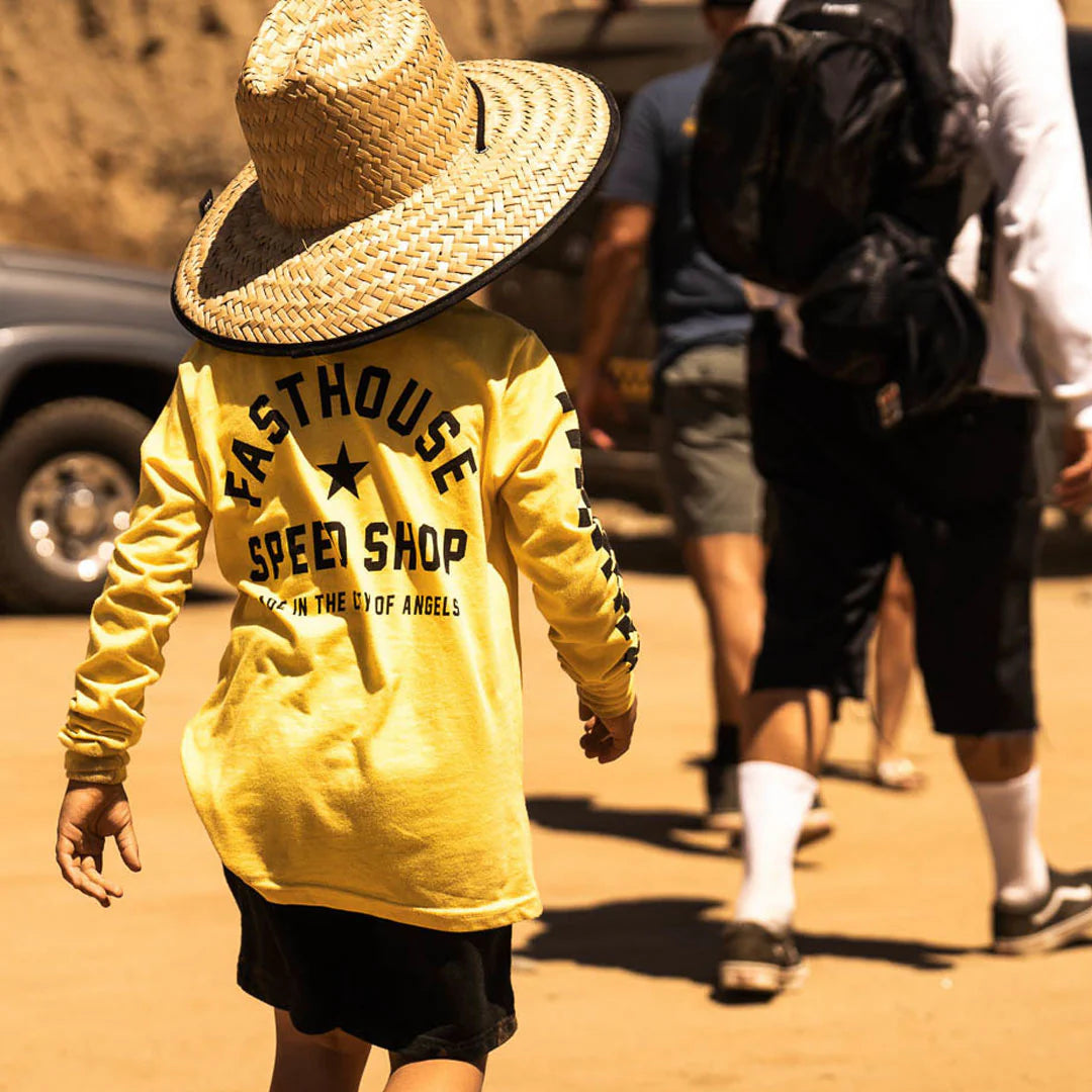 Fasthouse Deco Straw Hat - Youth - Dark Natural