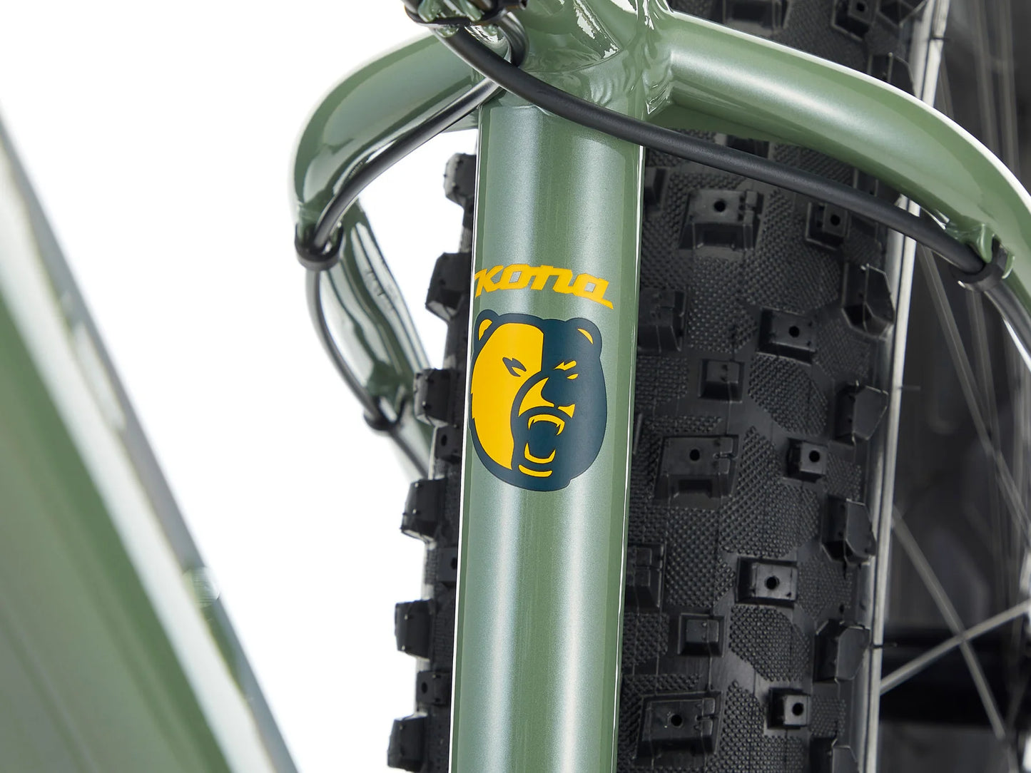 Kona Woo 26 Fat Bike - Metallic Green - 2025
