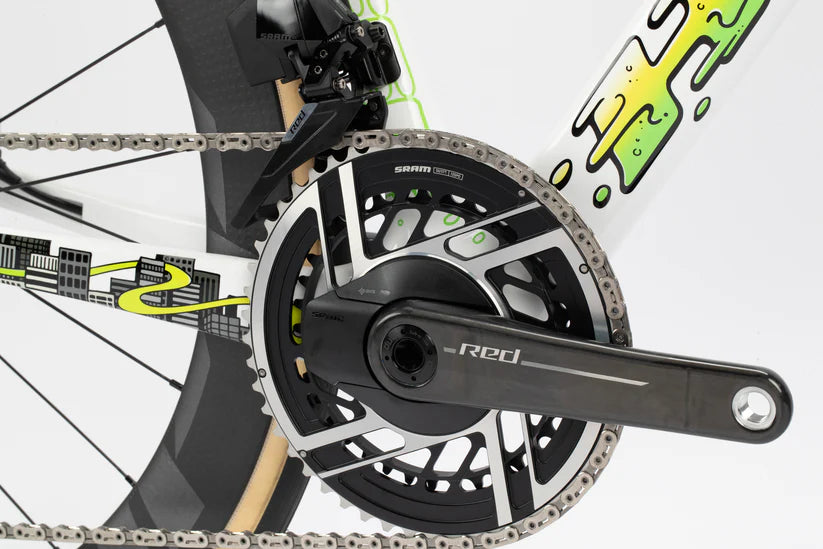 Haro Rivette Carbon LTD 700c - Gloss White-Electric Green Yellow