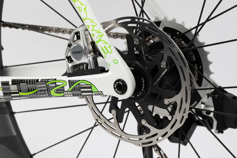 Haro Rivette Carbon LTD 700c - Gloss White-Electric Green Yellow