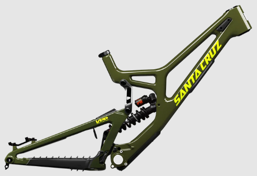 Santa Cruz V10 8 CC MX Frame - Fox Factory - Gloss Kelp Green - 2025