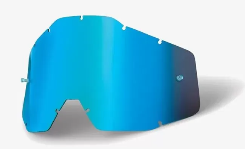100% Accuri/Strata Replacement Anti-Fog Lens - Youth - Blue-Smoke