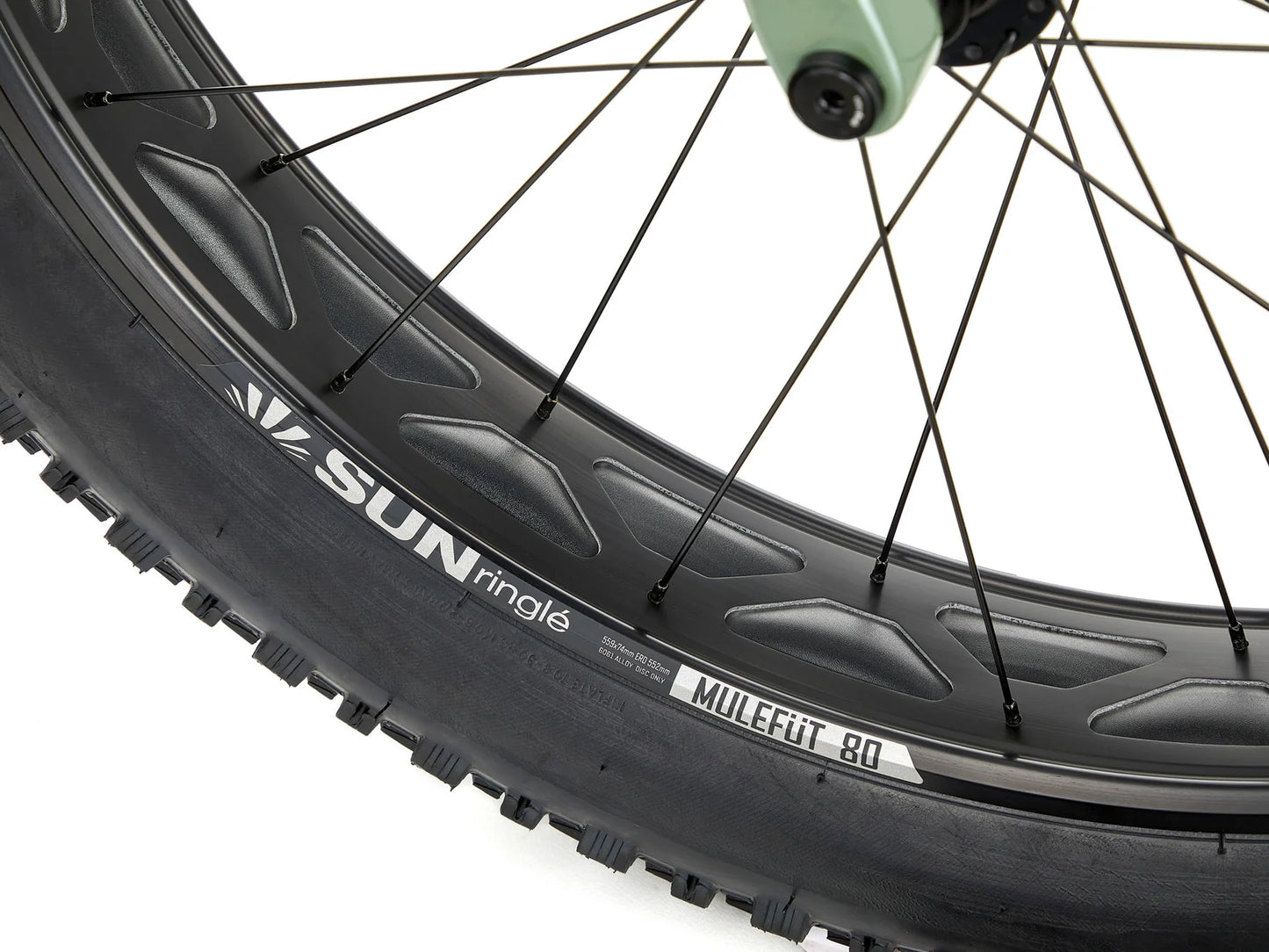 Kona Woo 26 Fat Bike - Metallic Green - 2025