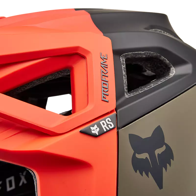 Fox Racing Proframe RS Full Face Helmet - NUF - Orange Flame