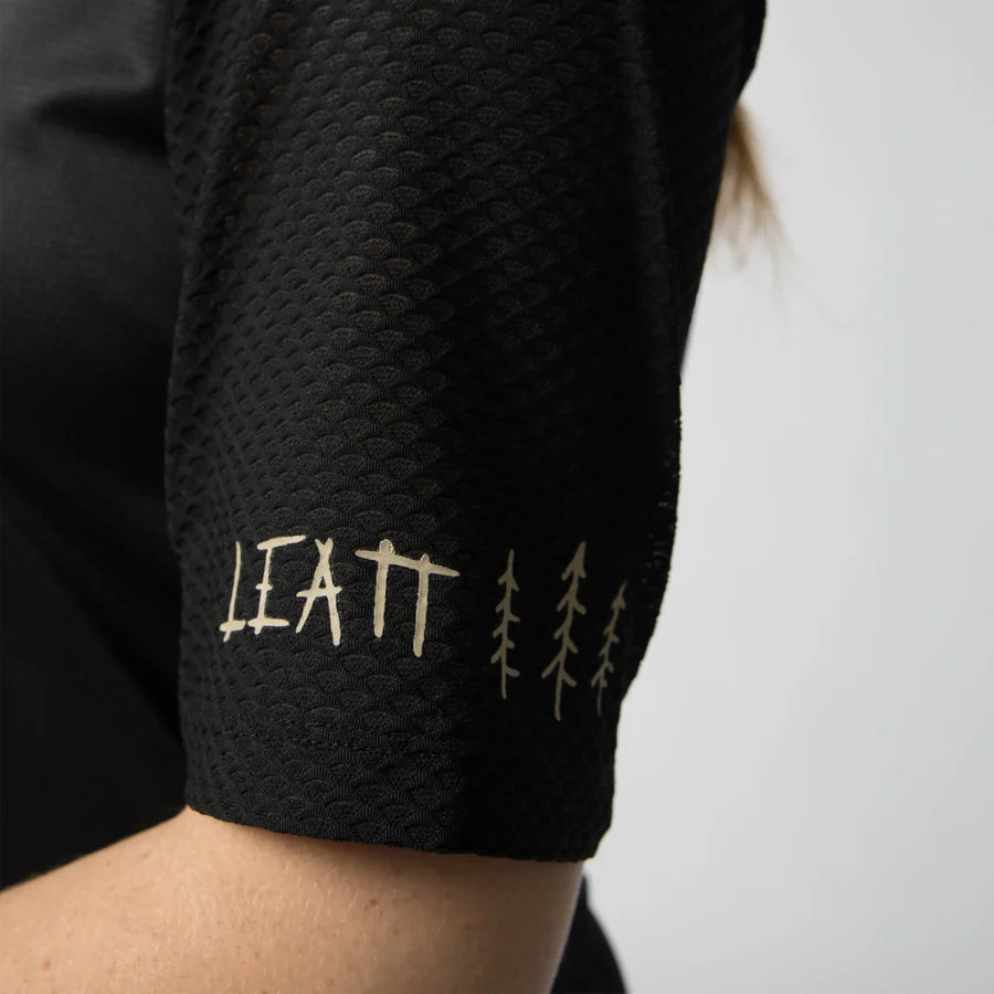 Leatt Trail 3.0 Short Sleeve MTB Jersey - Womens - Full Black