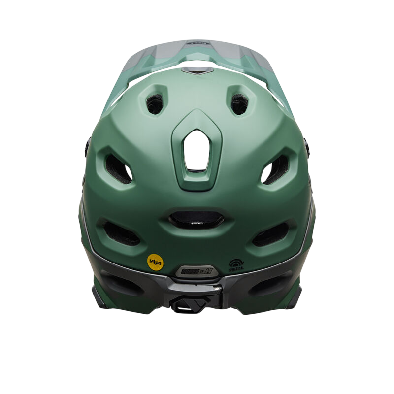 Bell Super DH Spherical Full Face Helmet - Matt Green-Gray