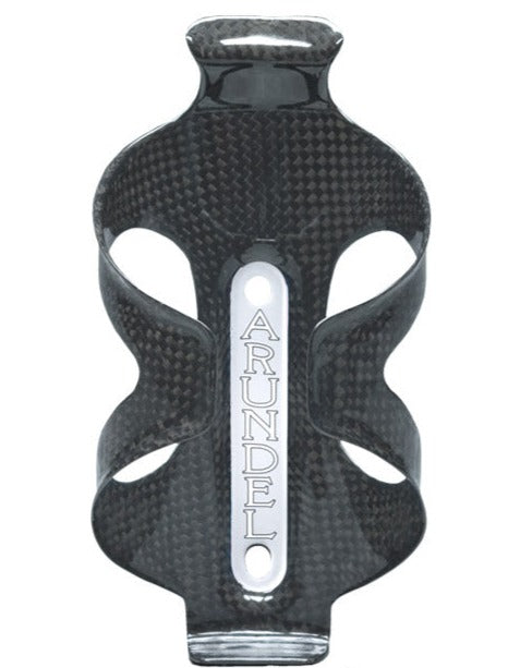 Arundel Dave-O 3K Bottle Cage - Gloss-Silver Decal