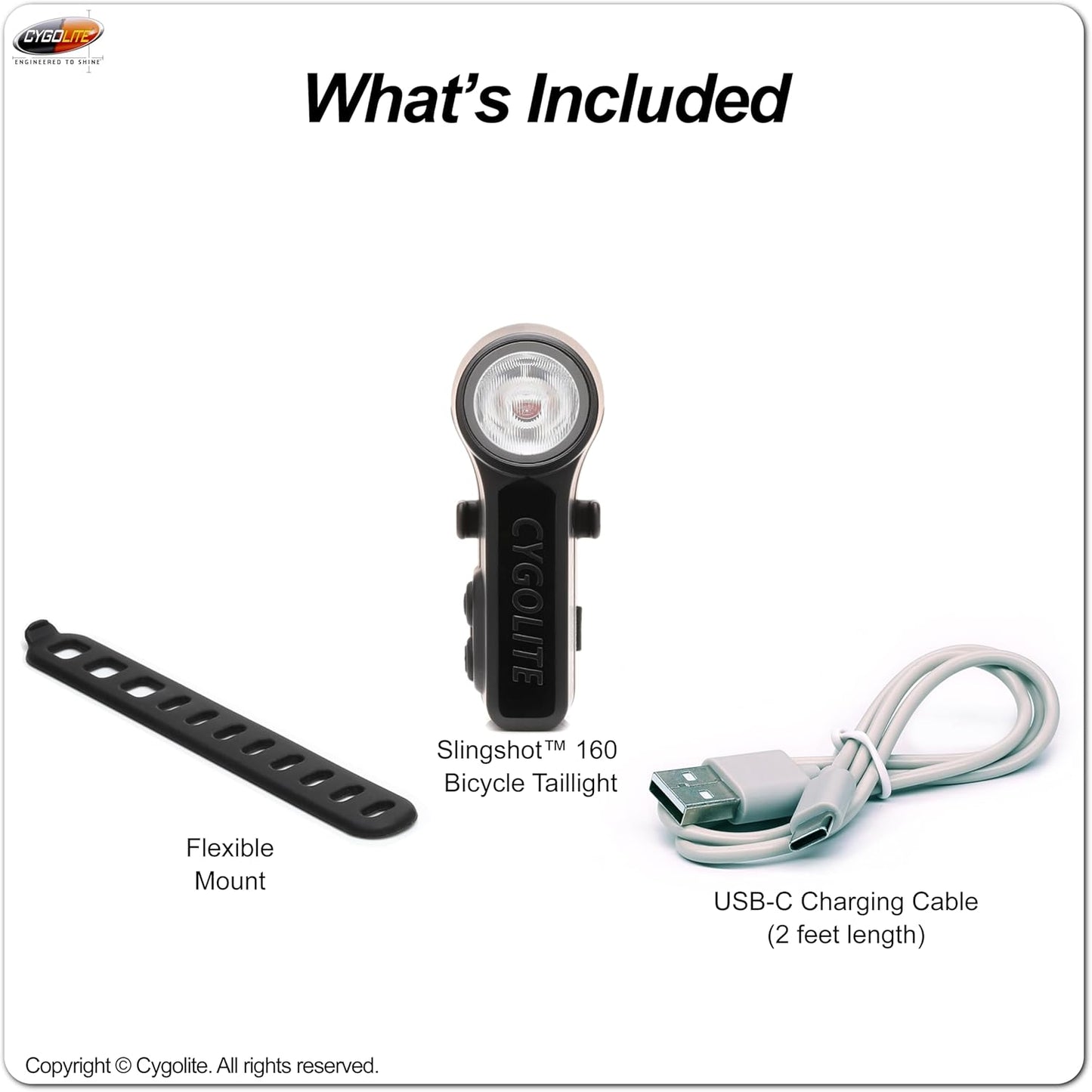 Cygo Lite Slingshot Endurance 160 USB Taillight