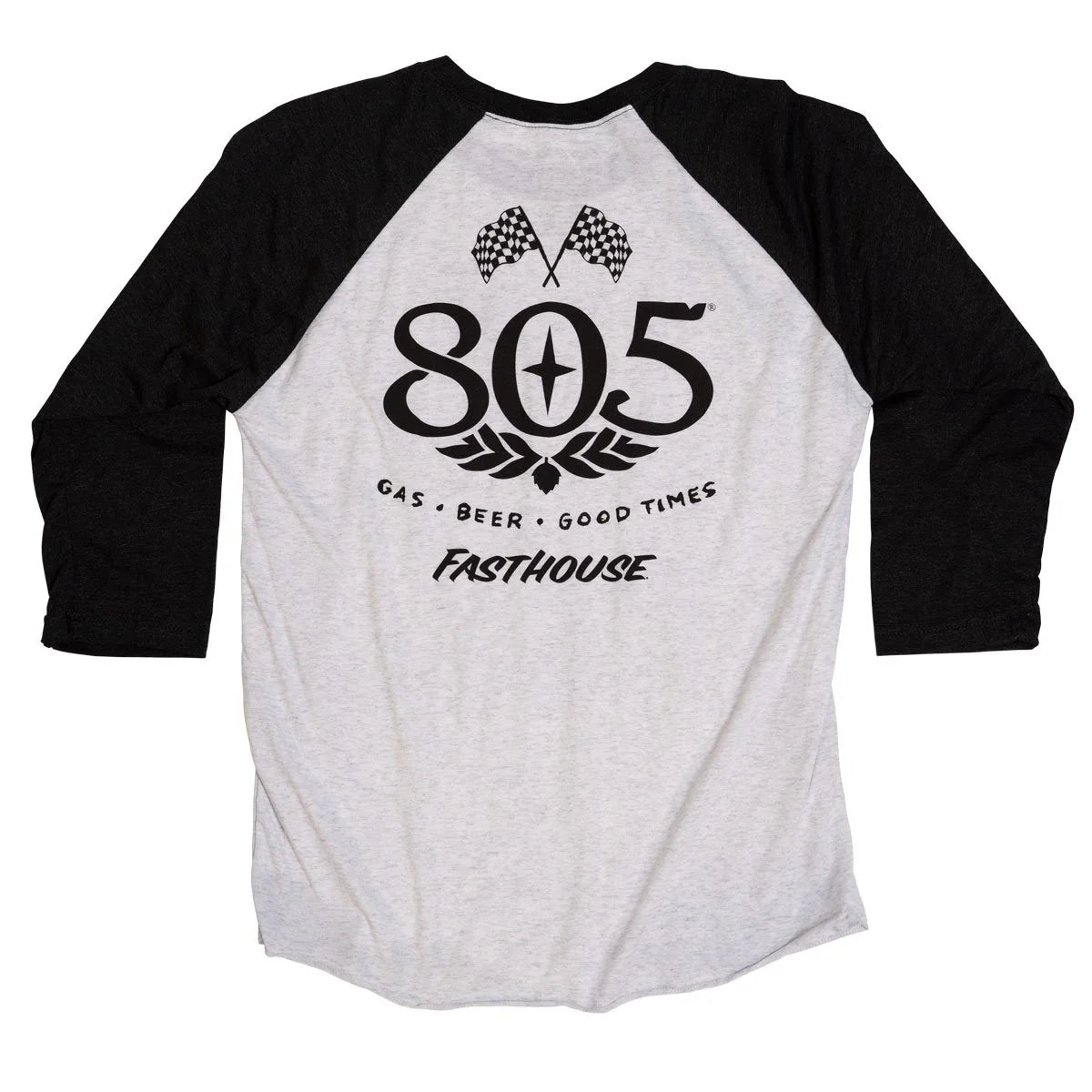 Fasthouse 805 Mantra Raglan Long Sleeve Tee - Womens - Black-White