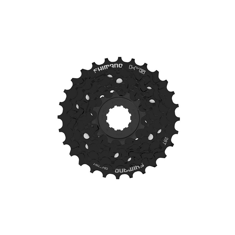 Shimano HG210-7 7 Spd MTB Cassette - Black