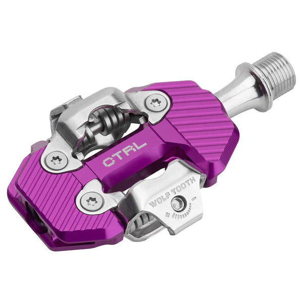 Wolf Tooth Components CTRL Trail Clipless MTB Pedal - Ultraviolet Purple