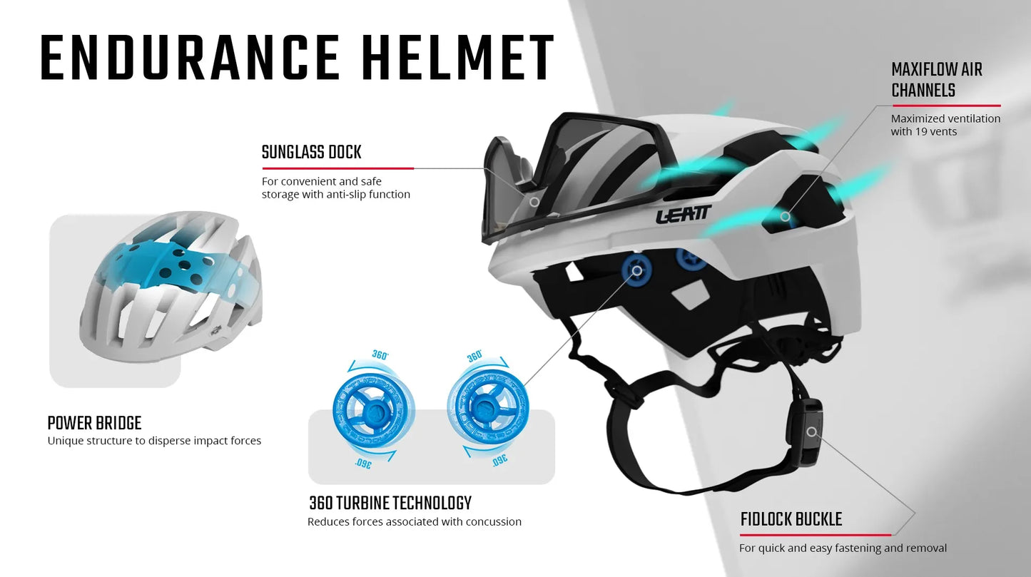 Leatt Endurance 4.0 MTB Helmet - Black
