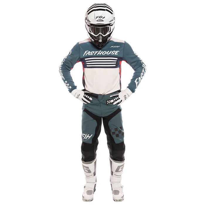 Fasthouse Grindhouse Omega Jersey - Indigo-White