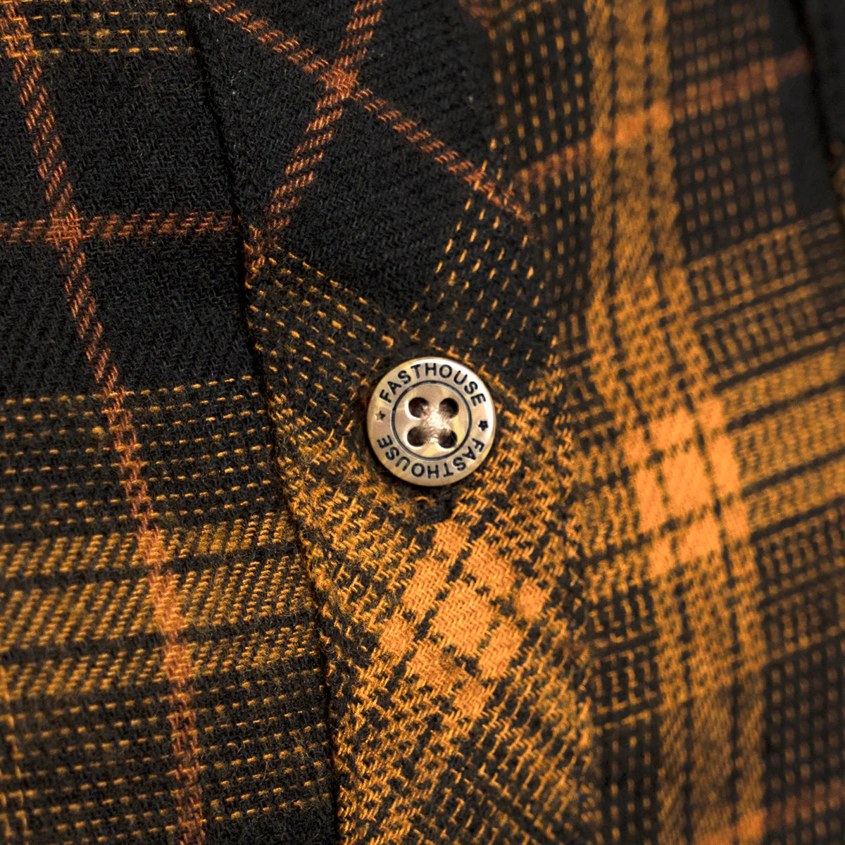 Fasthouse Honey Flannel Shirt - Womens - Gold-Black