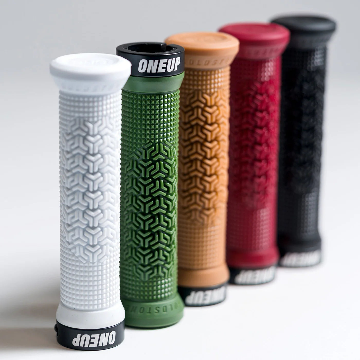 OneUp Jackson Goldstone Lock-On MTB Grips - Maroon