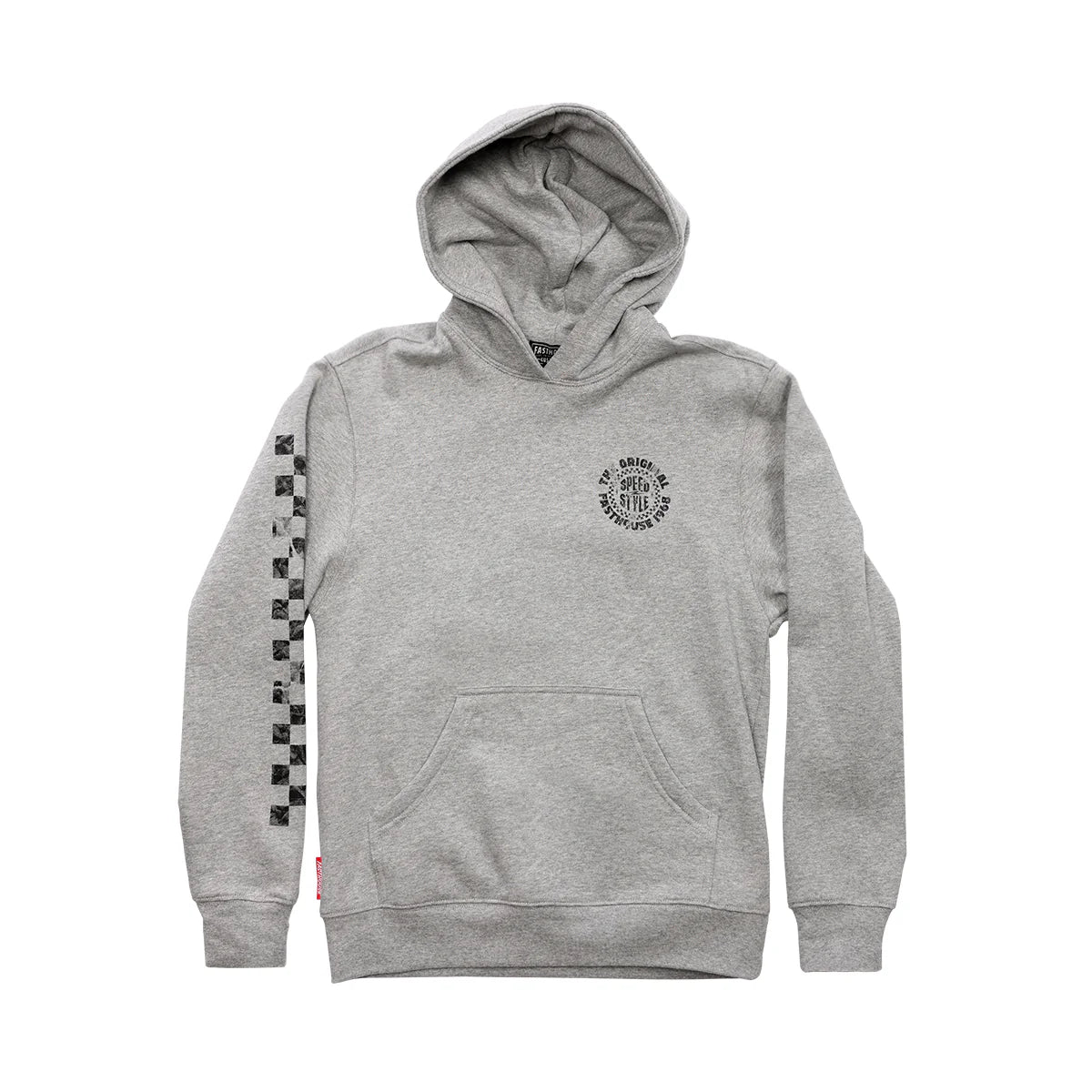 Fasthouse Origin Hooded Pullover - Youth - Heather Gray
