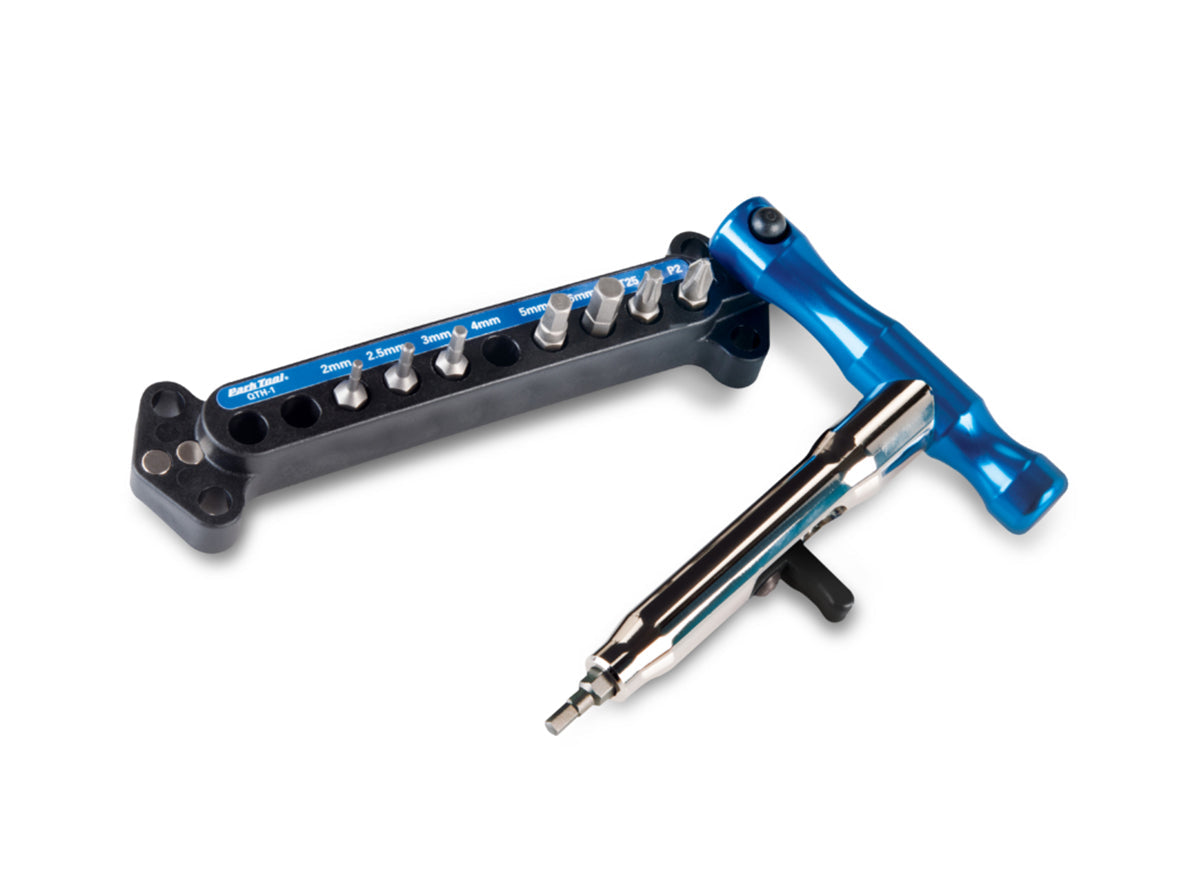 Park Tool QTH-1 Quick Change Bit Driver Set Black - Blue 1/4" Bit