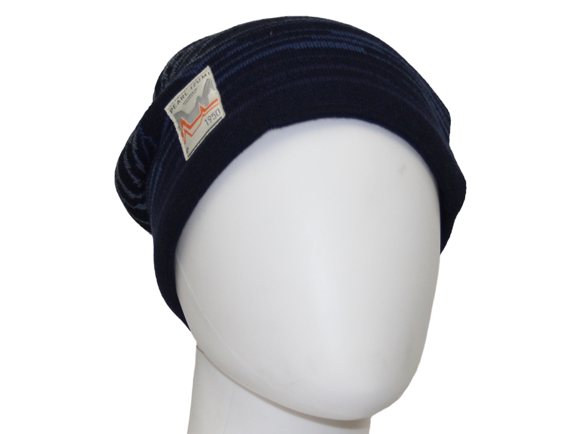 Pearl Izumi Merino Knit Graphic Beanie - Navy Ridges