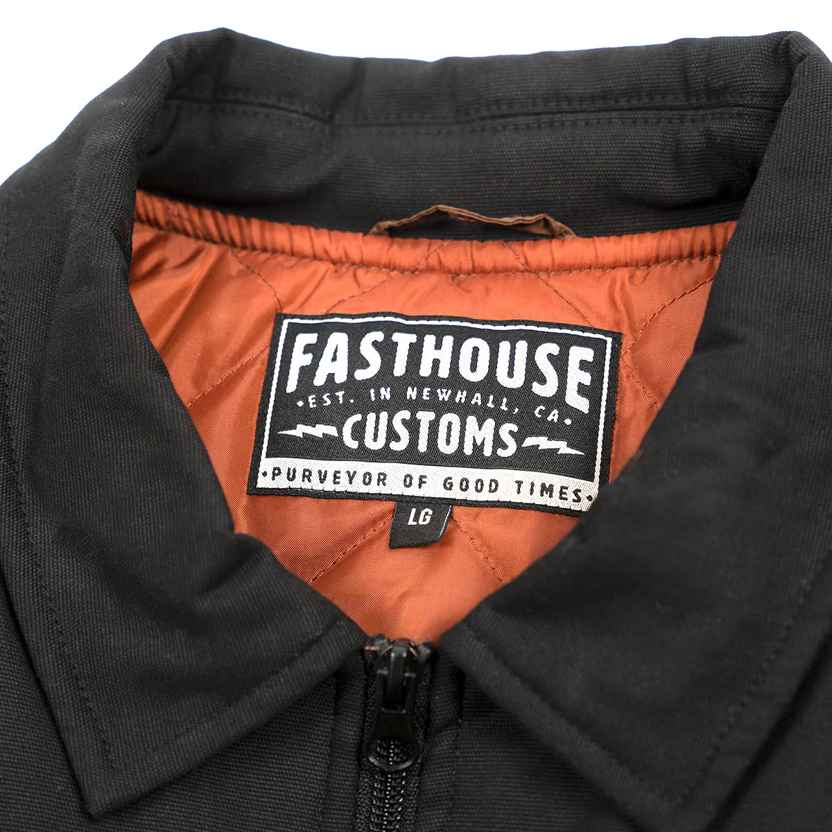Fasthouse Prospector Puffer Vest - Black-Brown