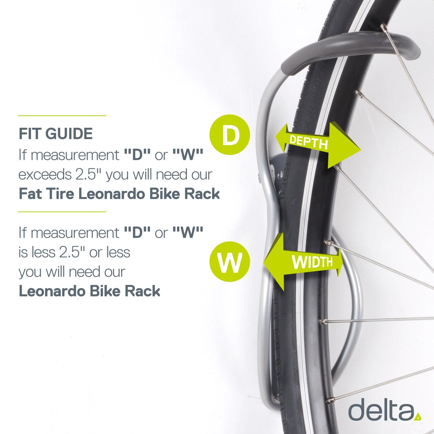 Delta Single Bike Wall Mount Rack