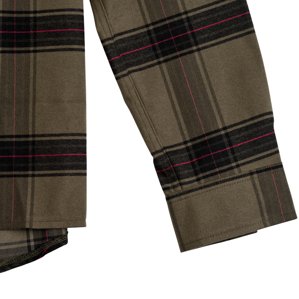 Troy Lee Designs Grind Flannel Shirt - YD Plaid - Dark Pine