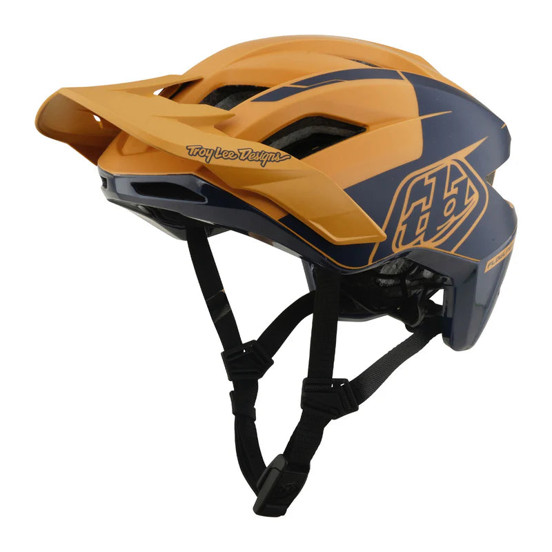Troy Lee Designs Flowline SE MTB Helmet - Hydro - Mustard-Black Iris
