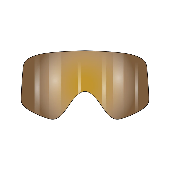 Fasthouse VonZipper Porkchop Spare Injected Goggle Lens - Amber Flash Chrome