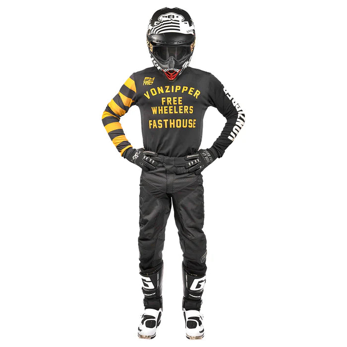 Fasthouse VonZipper USA Barley Moto Jersey - Black
