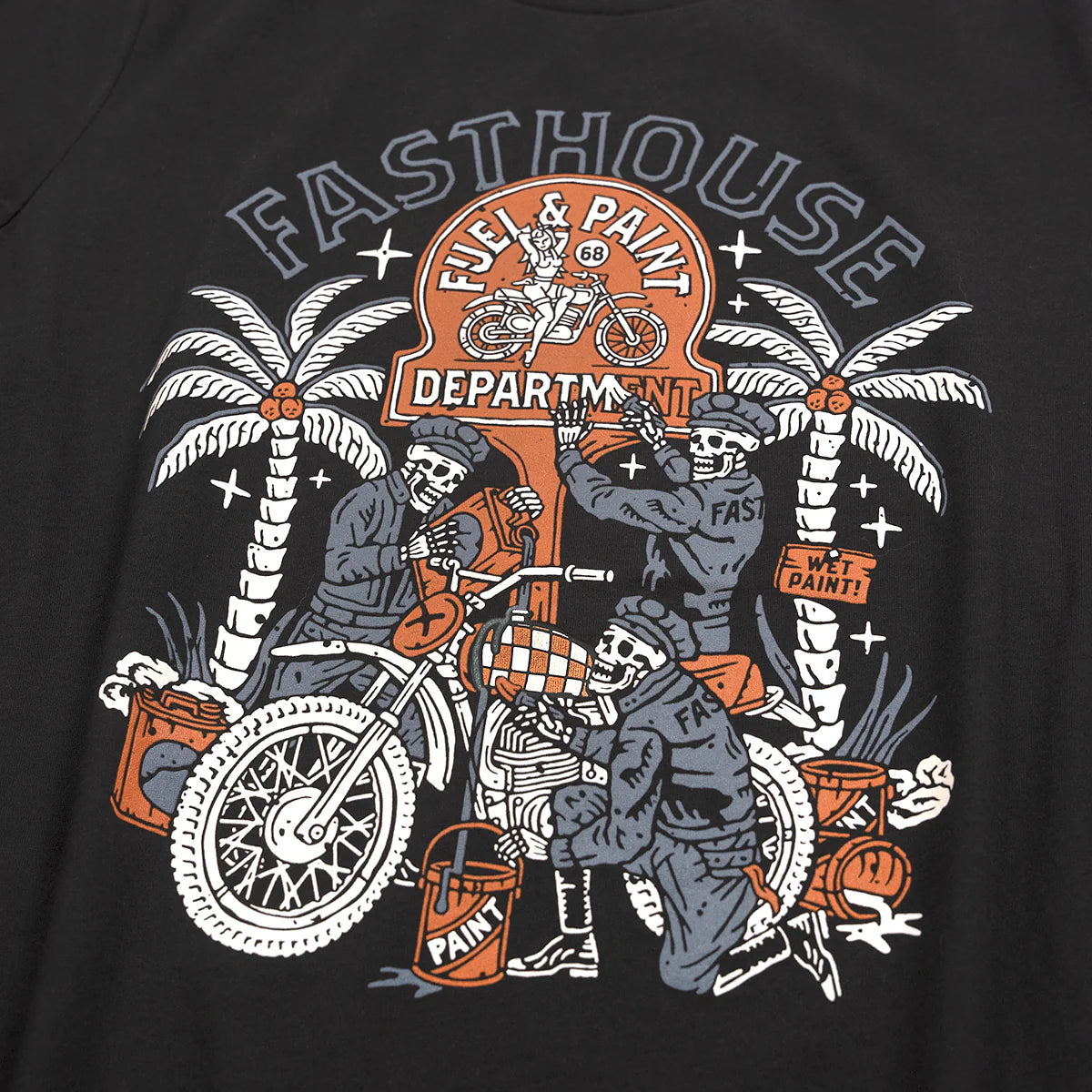 Fasthouse Macabre Tee - Womens - Black Mineral Wash