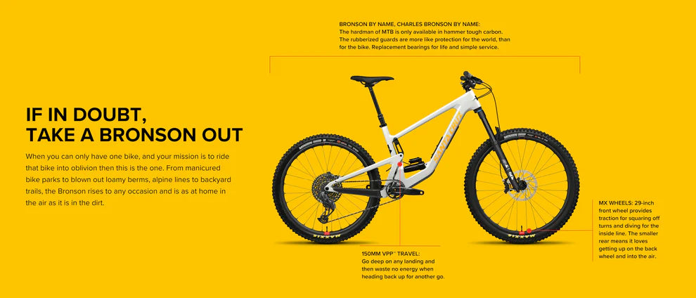 Santa Cruz Bronson Carbon 27.5 - R Kit - Matt Dark Matter - 2024