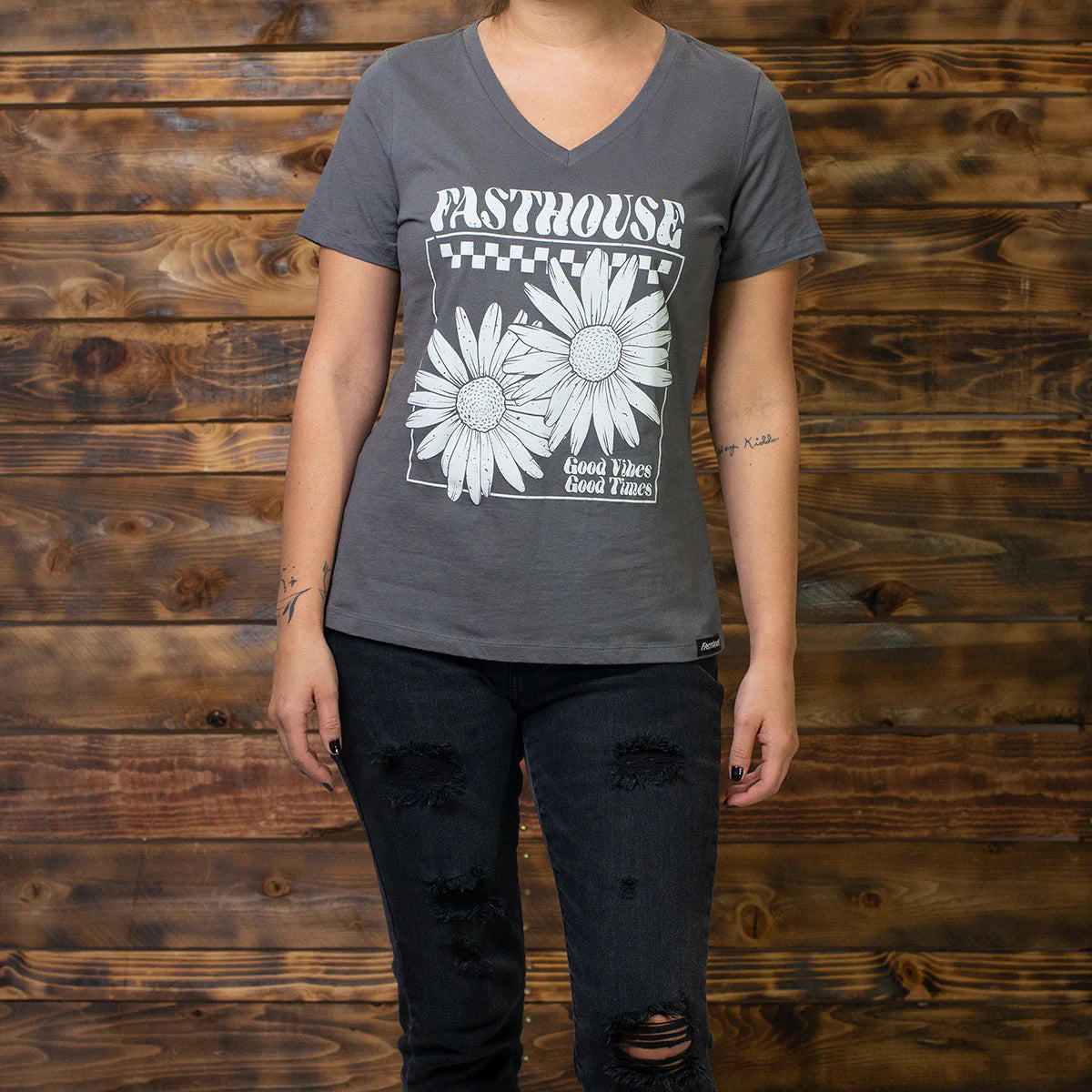 Fasthouse Daydreamer Tee - Womens - Asphalt