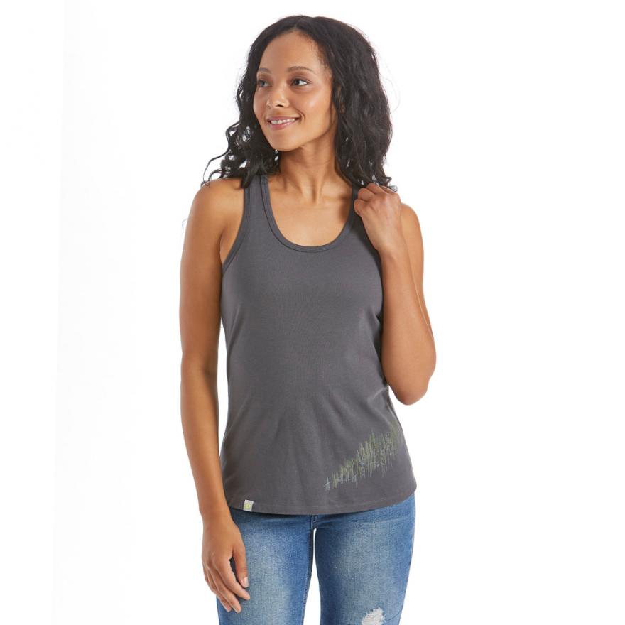 Pearl Izumi Go To Graphic Tank - Womens - Woodland - Smoke Gray