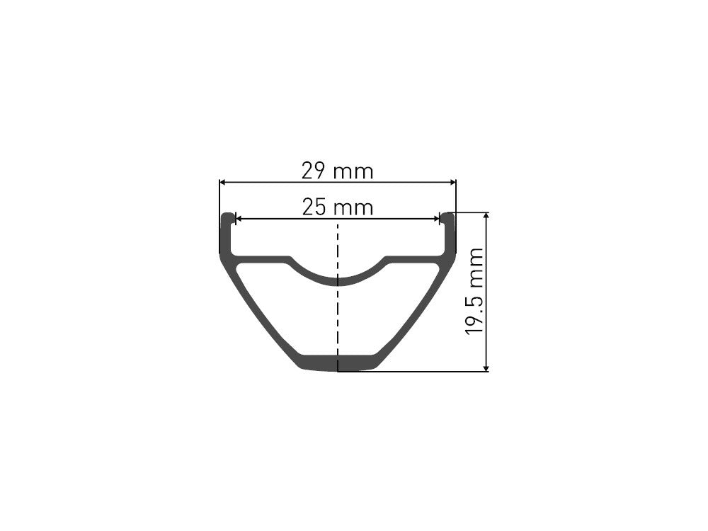 DT Swiss X1900 Spline 25 29" Cross Country Wheel - Rear