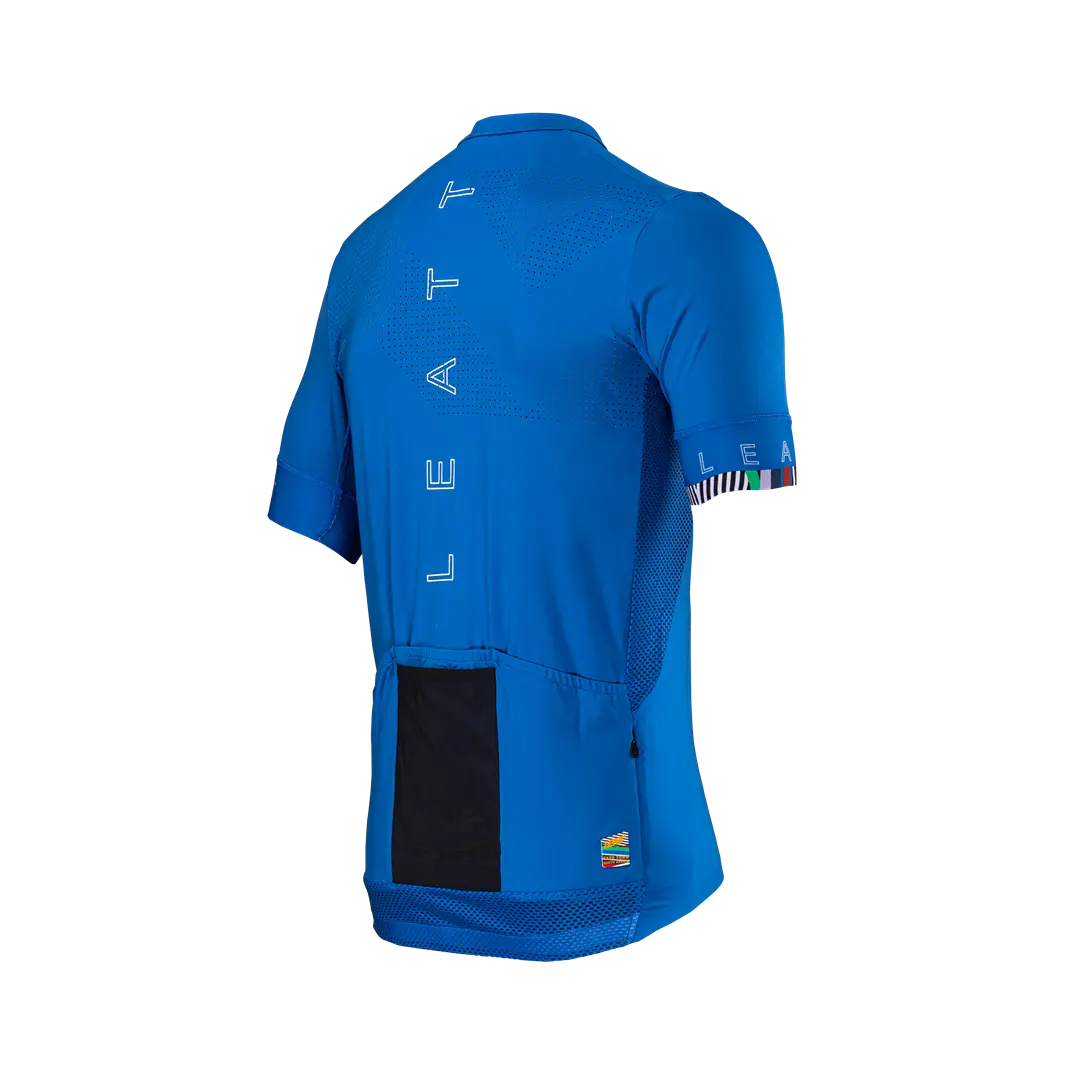 Leatt Endurance 5.0 Short Sleeve MTB Jersey - Blue - 2024