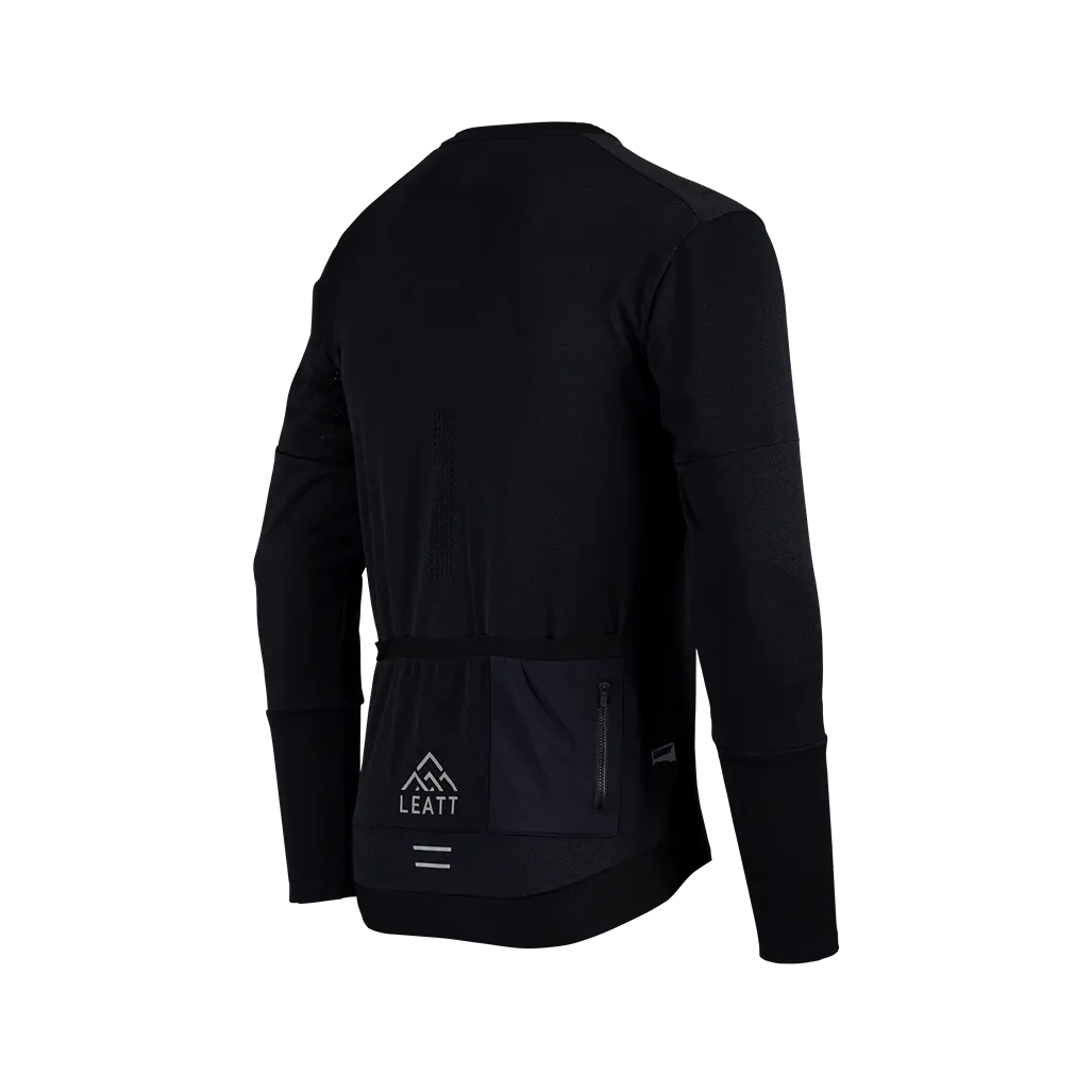 Leatt Trail 4.0 Long Sleeve MTB Jersey - Black - 2024
