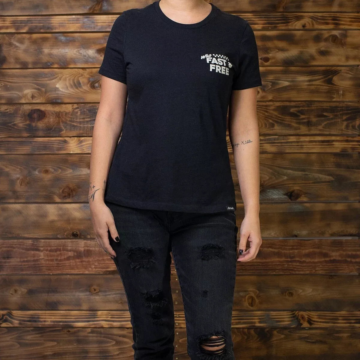 Fasthouse Wild One Tee - Womens - Heather Black