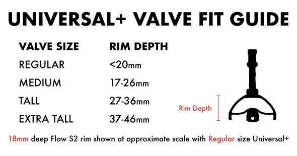 Stans Universal+ Presta Valves - 63mm