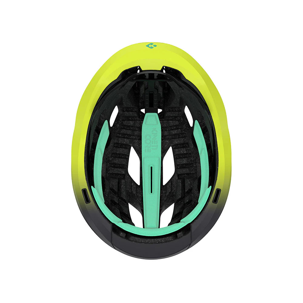 Lazer Strada Kineticore Road Helmet - Matte Grey Flash Yellow
