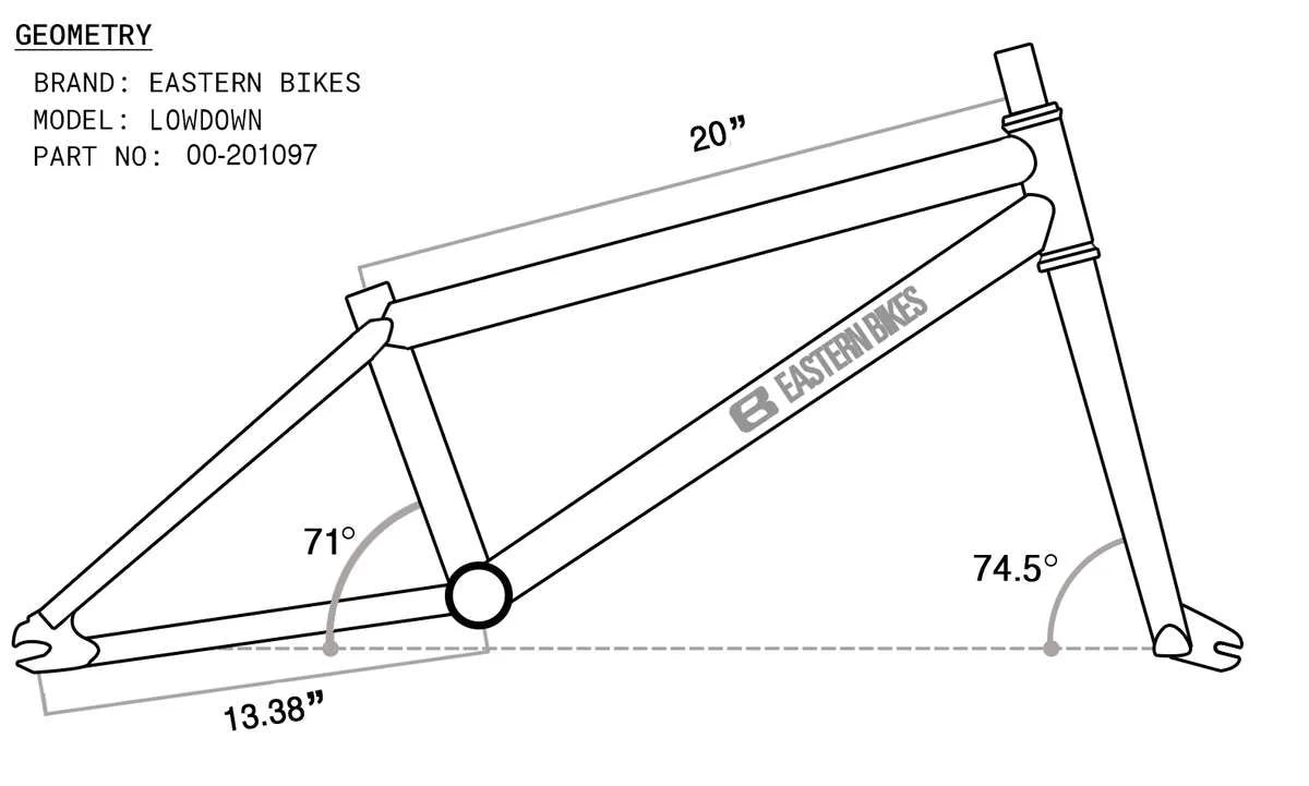 Eastern Lowdown 20" BMX - White