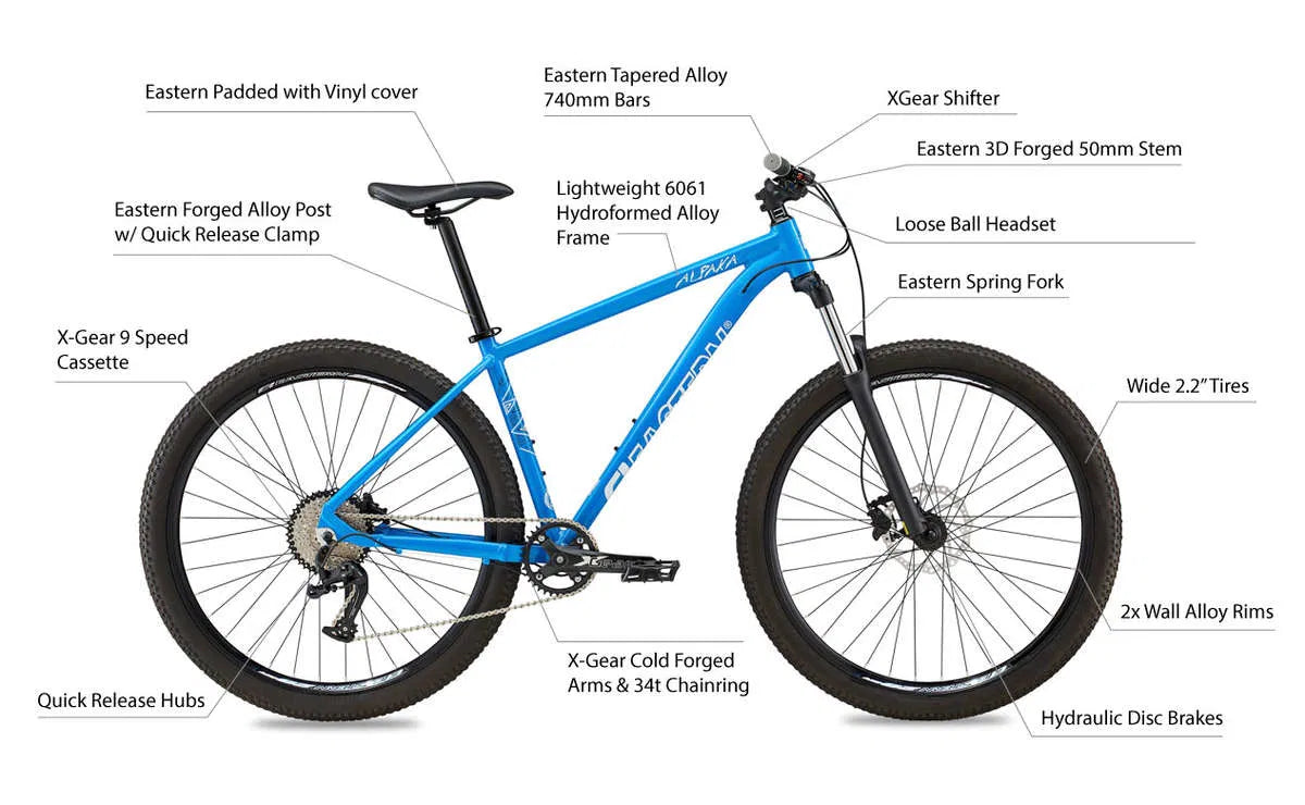 Eastern Alpaka 29 MTB Hardtail Bike - Gray