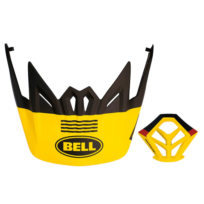 Bell Full-9 Replacement Visor Combo Kit - Fasthouse - Matte Yellow-Black