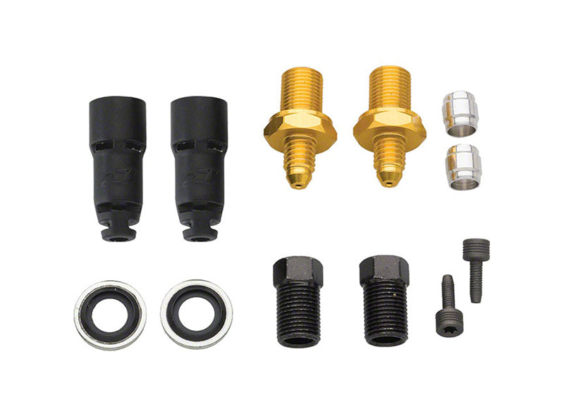 Jagwire Mountain Sport Hyflow Quick Fit Kit Black - Gold Fits - Shimano XTR/XT/SLX/Deore