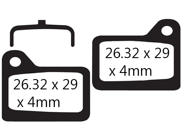 EBC Shimano Deore XT M555/556 Disc Brake Pads Green Cross Country/Trekking