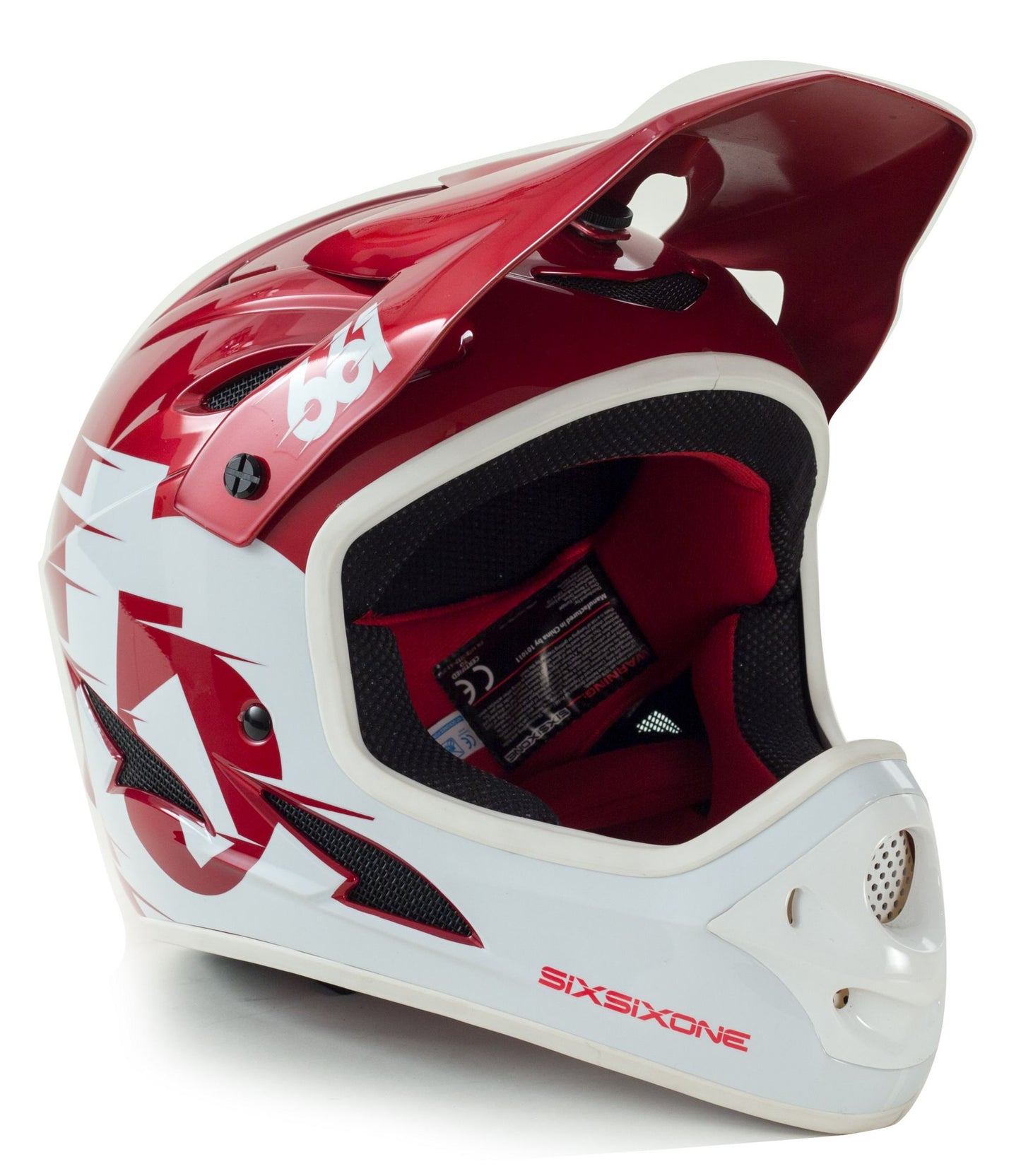 661 Comp Full Face Helmet - Red Red Medium