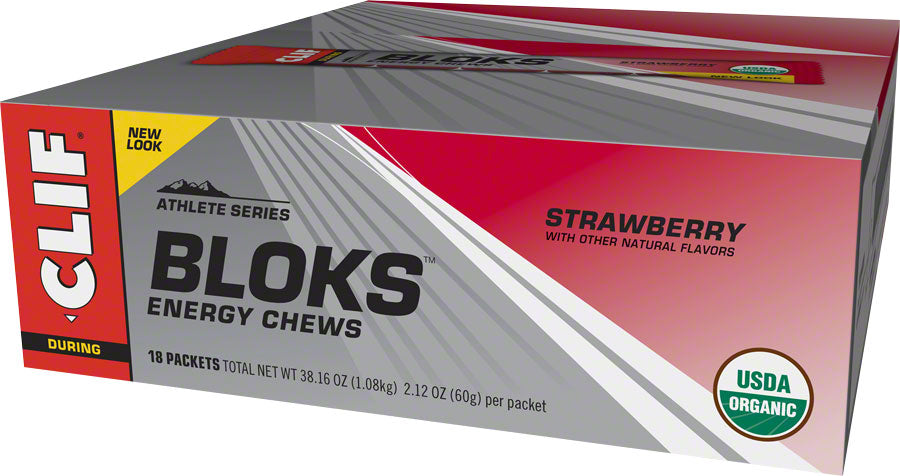 Clif Shot Bloks - Box Strawberry 18 Piece Box