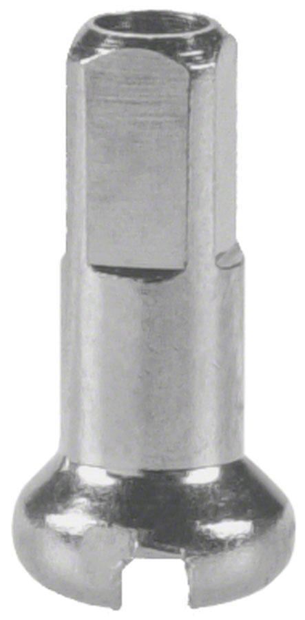DT Swiss 14 Gauge Brass Nipples - 12mm - Silver Silver