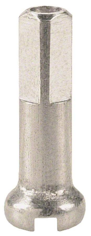 DT Swiss 14 Gauge Brass Nipples - 16mm - Silver Silver