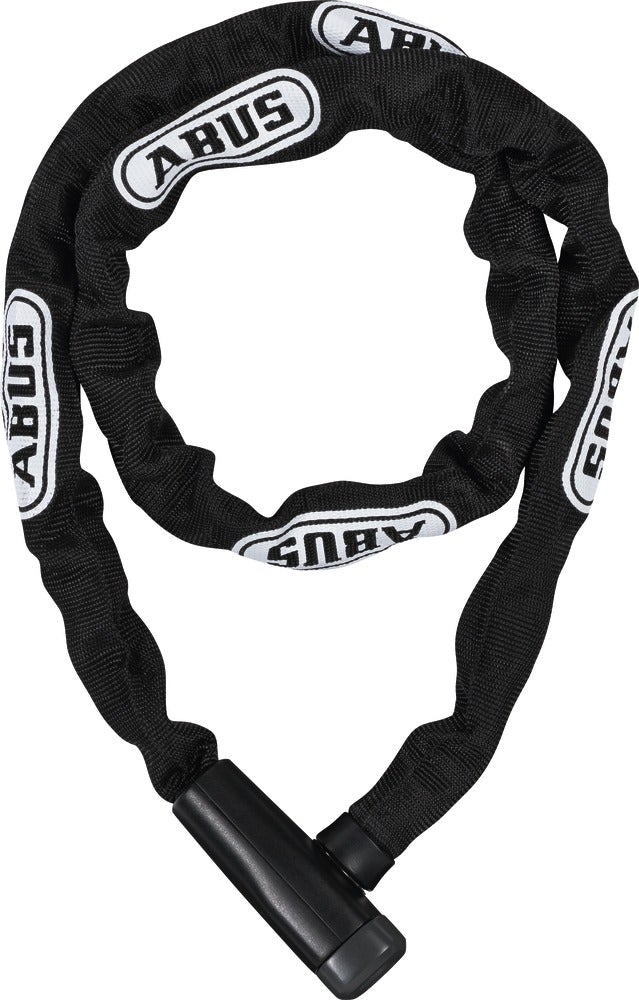 Abus Chain Lock - Steel-O-Chain 5805K/75 Key - 75cm length / 5mm Diameter Square - Black Black