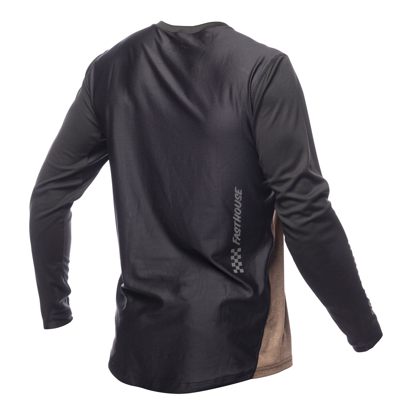 Fasthouse Alloy Mesa Long Sleeve MTB Jersey - Heather Gold-Brown